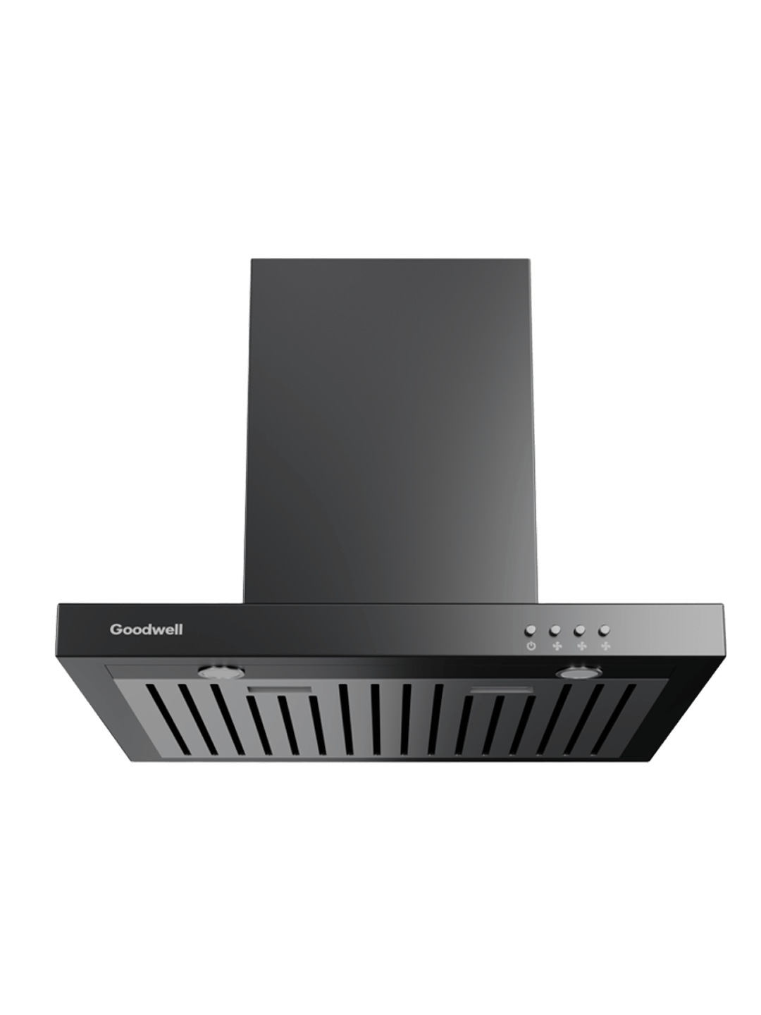 Вытяжка Goodwell GWH-T4360BL Black Скоростей 3 Производительность 700 W Мощность мотора 190 Вт Анти возвратный клапан — фото 1