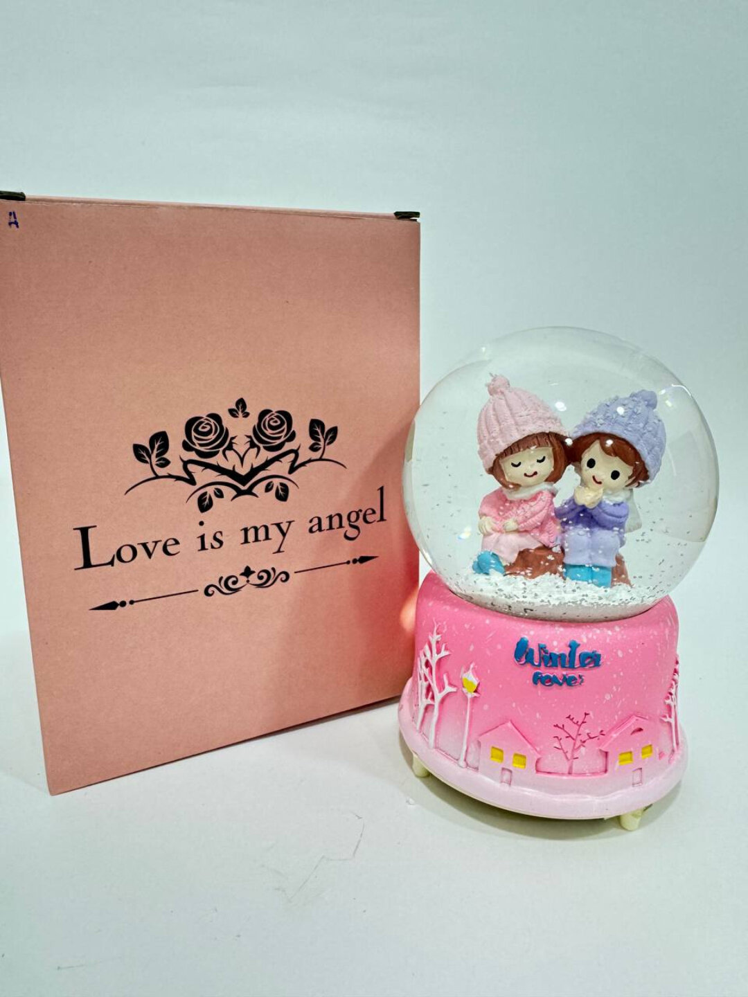 Музыкальный шар Giftmania 46-4, Пудра, светодиодный, гипс, 25 см