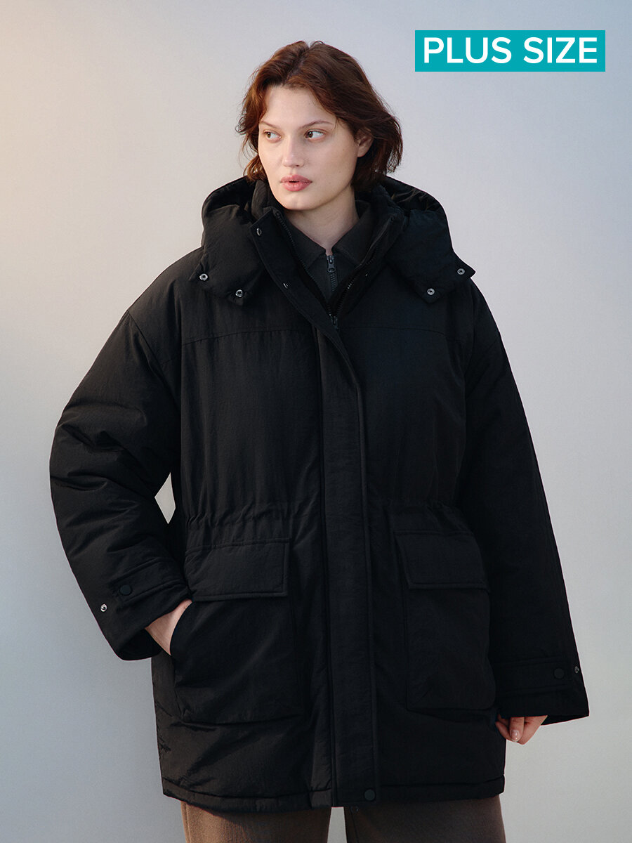 Парка Befree Exclusive online, размер XL, черный — фото 1