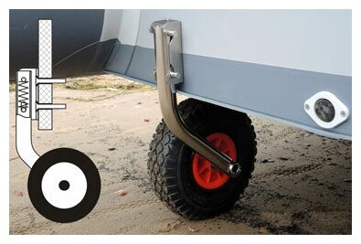 BADGER Колеса для надувной лодки HANDY WHEELS (110 - 140 kg)