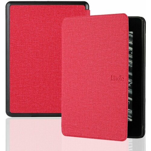 Тканевый чехол для Amazon Kindle Paperwhite 4 (2018-2021) 10th Generation, 6 дюймов (красный) pu leather reader stand folio cover ultra thin painting tablet stand case for amazon kindle 8th 10th paperwhite 1 2 3 4 printed