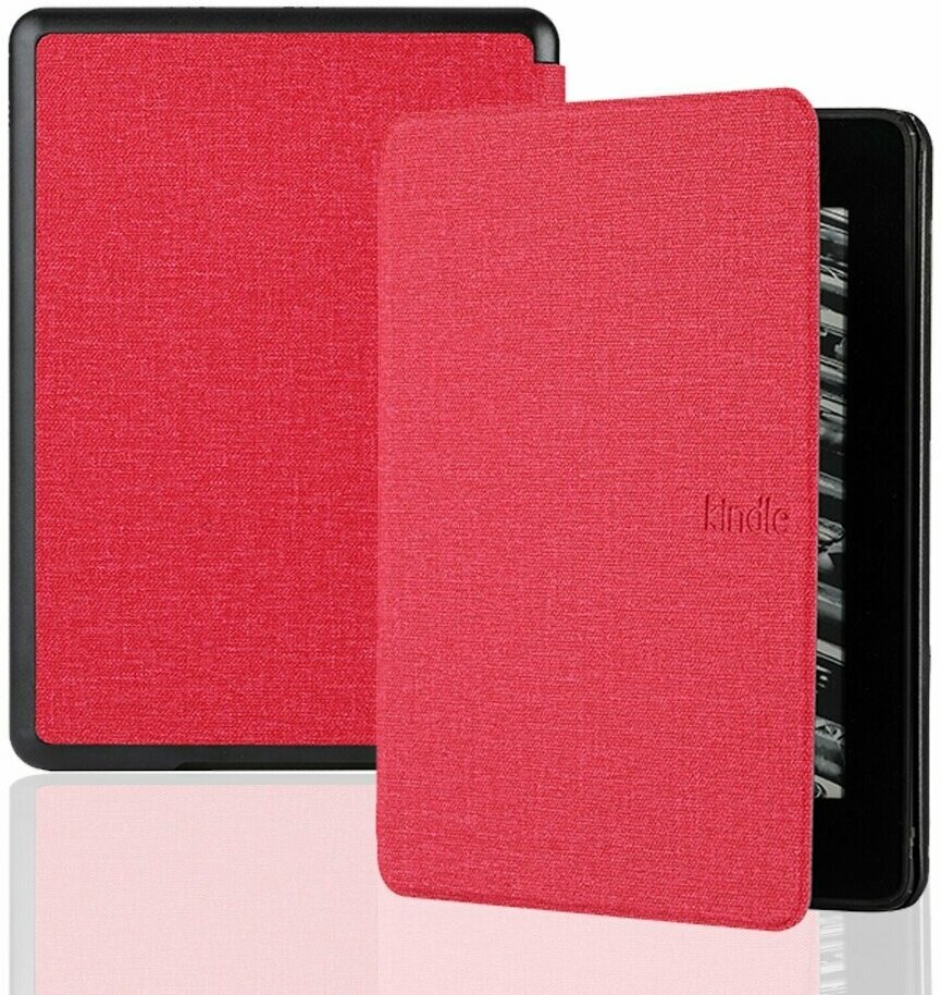 Тканевый чехол для Amazon Kindle Paperwhite 4 (2018-2021) 10th Generation 6 дюймов (красный)