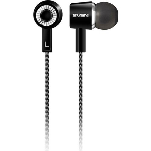 Наушники SVEN E-109M с микрофоном чёрныйсерый 1036₽