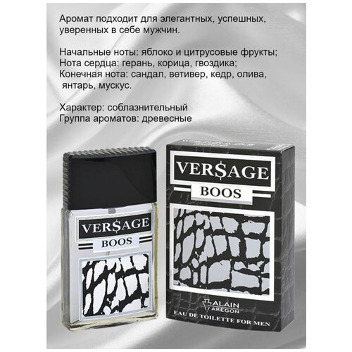 Дезодорант жид. муж. VERSAGE BOOS 100мл духи для женщин и мужчин с феромоном спрей для тела стойкий аромат для женщин и мужчин дезодорант от пота 20 мл