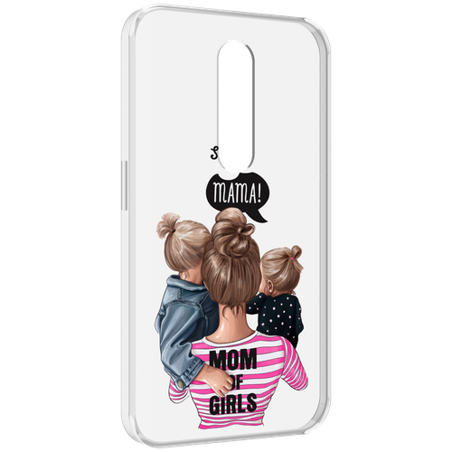 Чехол MyPads Мама-девочек женский для Motorola Moto X Force (XT1585 / XT1581) задняя-панель-накладка-бампер