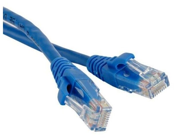 Патч-корд RJ45 - RJ45, 4 пары, UTP, категория 5е, 1.5 м, синий, LSZH, LANMASTER