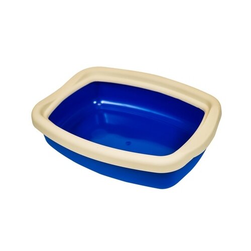 фото Туалет-лоток для кошек Киспис 10973 43х32х12 см синий