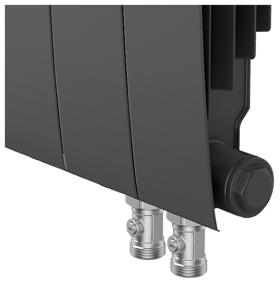 Радиатор Royal Thermo BiLiner 500 /Noir Sable VR - 12 секц. - фотография № 5