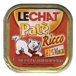 Корм для кошек LeChat Pate Ricco с Мясом и Куриной печенью (0.1 кг) 32 шт. - изображение