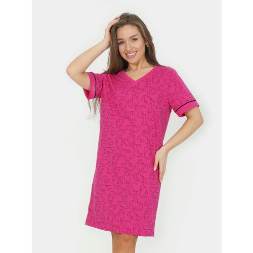 фото Туника lovetex.store, размер 44, малина