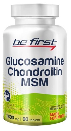 Препарат для укрепления связок и суставов Be First Glucosamine Chondroitin MSM (90 шт.)