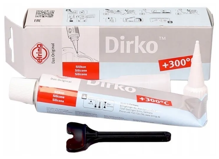 Герметик силиконовый серый Elring Dirko HT (70 мл)