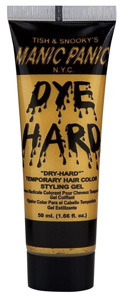 MANIC PANIC Цветной стайлинг гель для волос Dye Hard Glam Gold