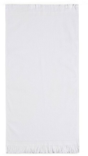 Полотенце махровое Love Life Fringe, 50х90 см, цвет белый, 100% хлопок, 380 гр/м2