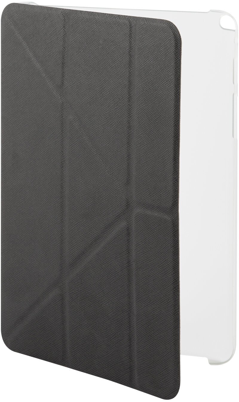 Защитный чехол-книжка для планшета Samsung Galaxy Tab A 8.0 (T350)/Самсунг Гэлэкси Таб А 8.0; черный (прозрачная задняя крышка)