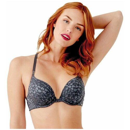 Формованный бюстгальтер Graphic Mesh Размер 38D Цвет черный 4089₽
