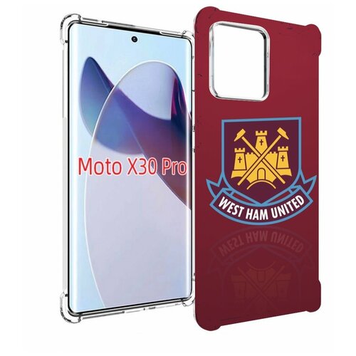 Чехол MyPads фк вест хэм мужской для Motorola Moto X30 Pro задняя-панель-накладка-бампер