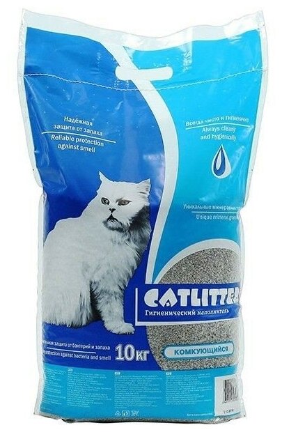 Наполнитель 10кг комкующийся Сибирская кошка Catlitter - фотография № 1