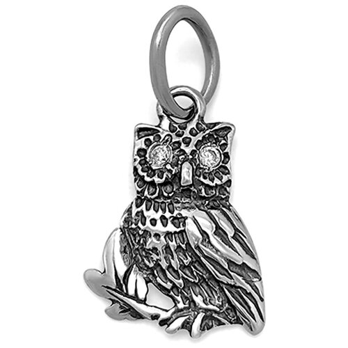 Подвеска женская серебряная на шею, серебро 925 пробы, детское ювелирное украшение Сова