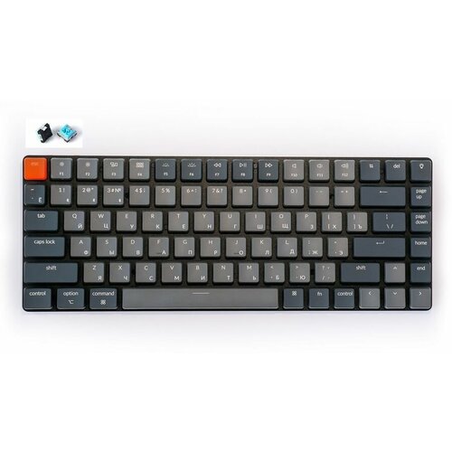 Клавиатура KEYCHRON K3D2 USB беспроводная серый 2059700₽