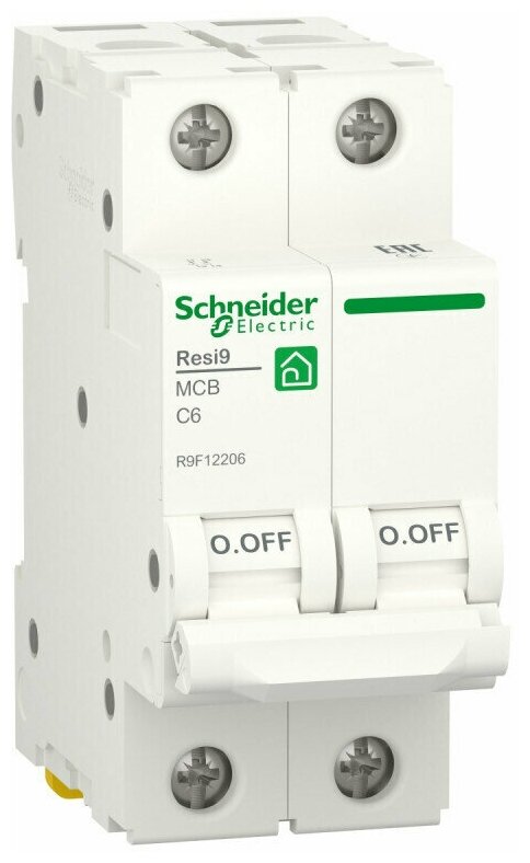 Авт. выкл. 2P 6А C 6кA Resi9 Schneider Electric