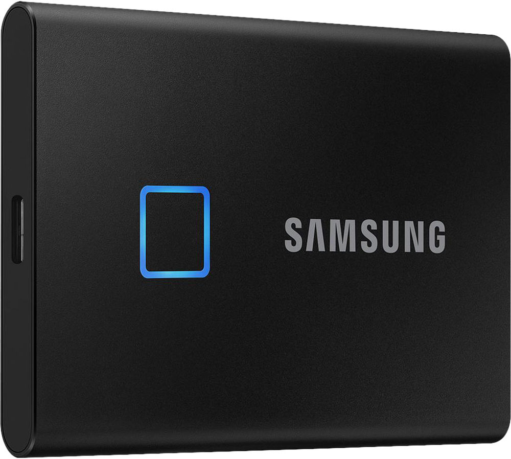 Внешний SSD-накопитель 1Tb Samsung T7 Touch MU-PC1T0K/WW (SSD) USB 3.2 Type C Черный