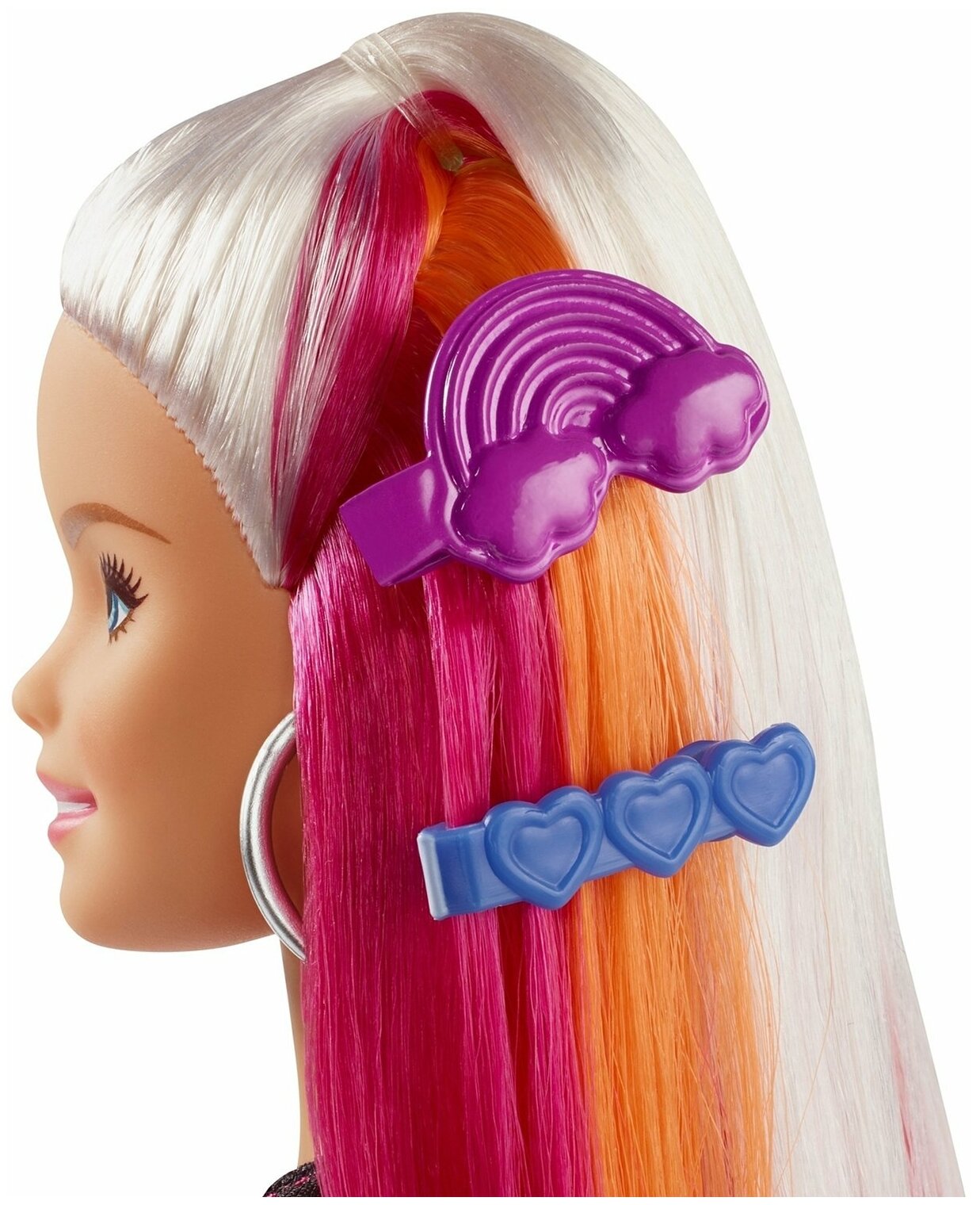 Кукла Barbie Блондинка с радужными волосами - фото №17