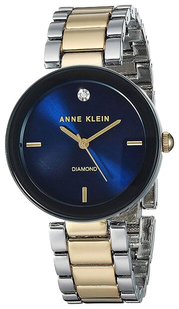 Наручные часы ANNE KLEIN Diamond 100291, синий, золотой