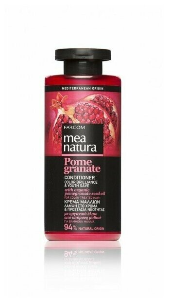 Mea Natura Pomegranate, Кондиционер Сияние цвета, Греция, 300мл