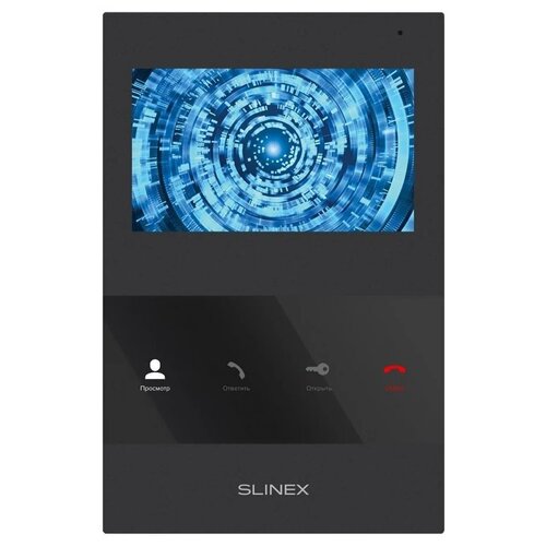 Монитор для домофона/видеодомофона Slinex SQ-04M black черный sq 04m ml 16hr комплект видеодомофона slinex белый черный