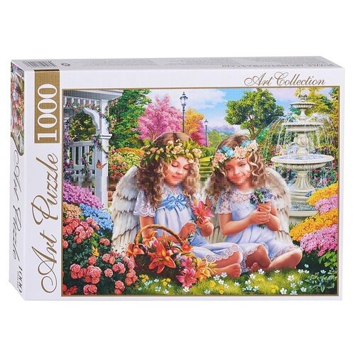 фото Пазл art puzzle два ангелочка в саду (хап1000-4453), 1000 дет.