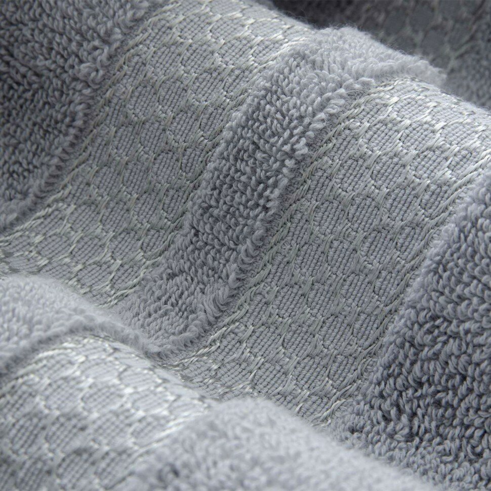 Полотенце Verossa Reticolo Холодный серый 50х90 - фотография № 2