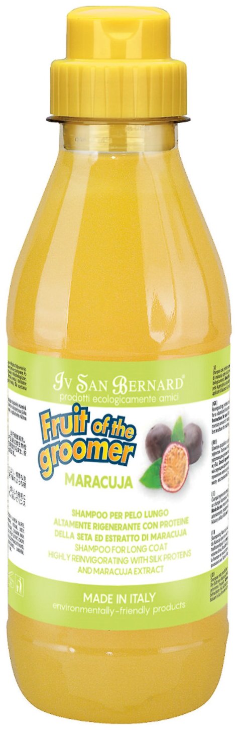 Шампунь для животных Iv San Bernard ISB Fruit of the Grommer Maracuja, с протеинами, для длинной шерсти, 500 мл, NSHAMA500 Iv San Bernard 8022767041470