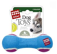 Гантель для собак GiGwi Dog Toys средняя (75005) голубой/фиолетовый