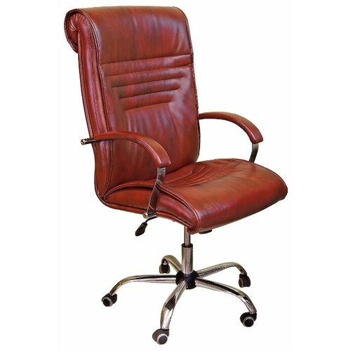 фото Компьютерное кресло креслов премьер кв-18-131112 для руководителя, обивка: искусственная кожа, цвет: светло-коричневый