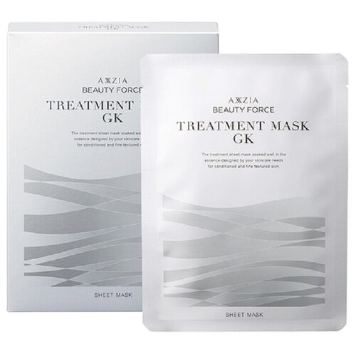 AXXZIA Beauty Force Treatment Mask GK японская омолаживающая маска для ухода за кожей, склонной к огрубению и раздражению, 7 шт