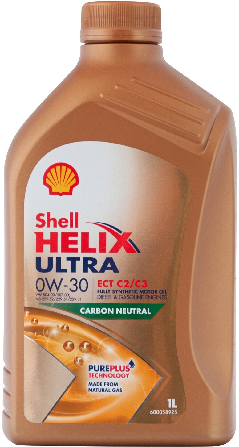 550046305 Shell Синтетическое моторное масло Helix Ultra ECT C2/C3 0W-30 SN (1л)