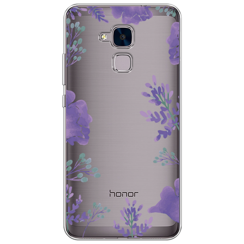 Силиконовый чехол на Honor 5C / Хонор 5С Сиреневая цветочная рамка, прозрачный силиконовый чехол на honor 60 хонор 60 сиреневая цветочная рамка прозрачный