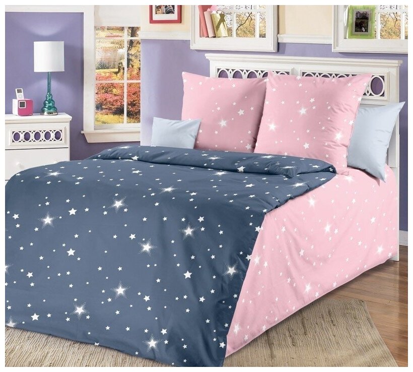 Детское постельное бельё из бязи для детских кроваток - Р - М - Звездное небо