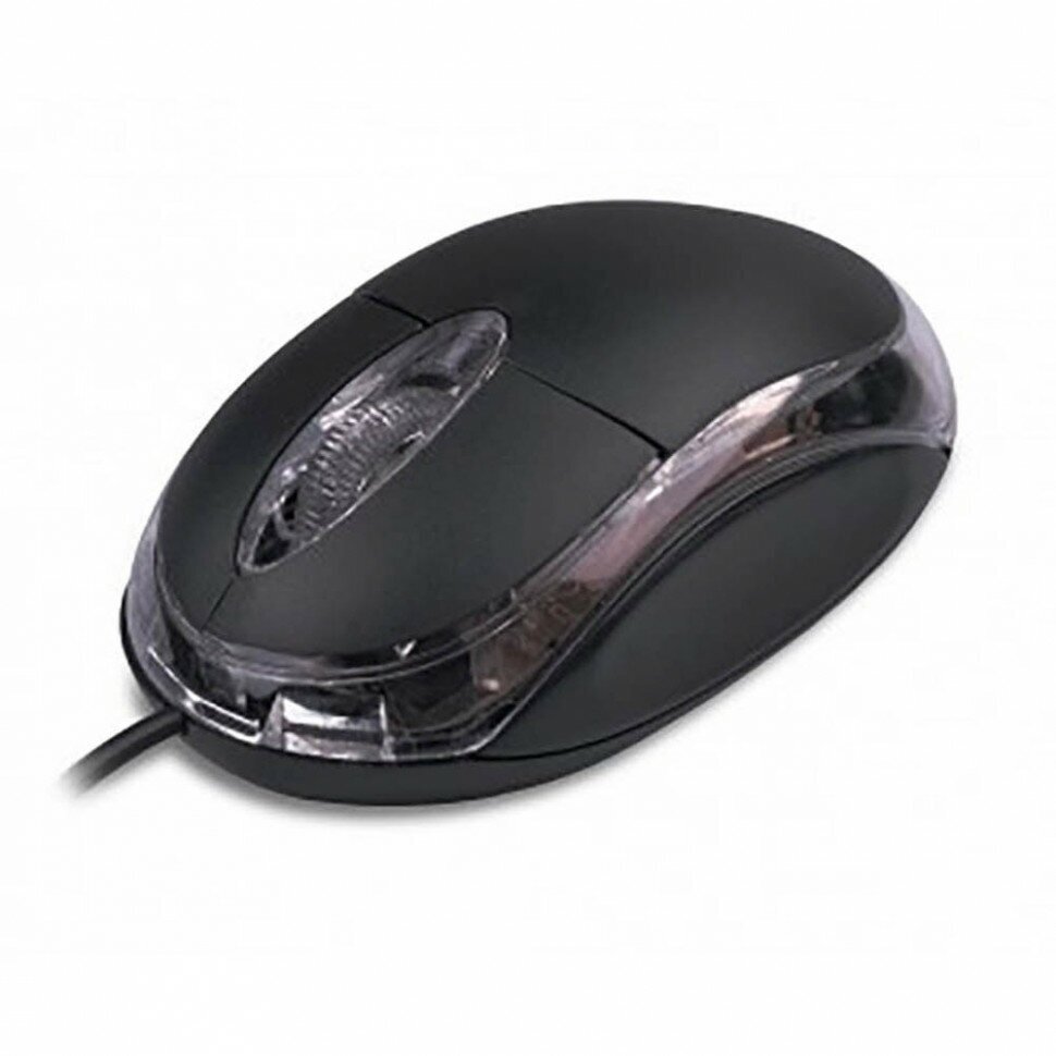Мышь CBR CM 122 black, USB, 1000 dpi, 3 кнопки и колесо прокрутки, длина кабеля 1,3 м