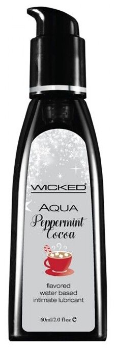 28376 Wicked Aqua Peppermint Cocoa, 60 мл. Лубрикант со вкусом мятного какао