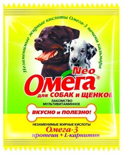Фото Добавка в корм Омега Neo для собак и щенков с протеином и L-карнитином