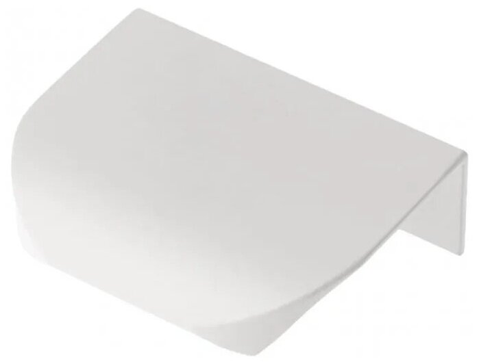 Ручка мебельная алюминиевая HEXA 32мм/50мм, белый матовый - фотография № 1