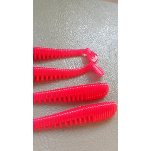 Силиконовая приманка Аваруна (Easy Shad) 100мм (5шт) Розовый (Clear Pink).