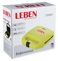 Вафельница Leben 271-021 желтый