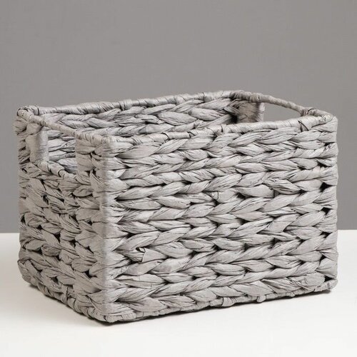 Корзина стеллажная Колос 25х19х17 см серый 2290₽