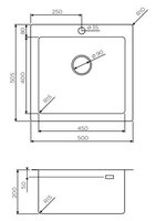 Врезная кухонная мойка 50 см OMOIKIRI Amadare 50-IN 4993766 нержавеющая сталь