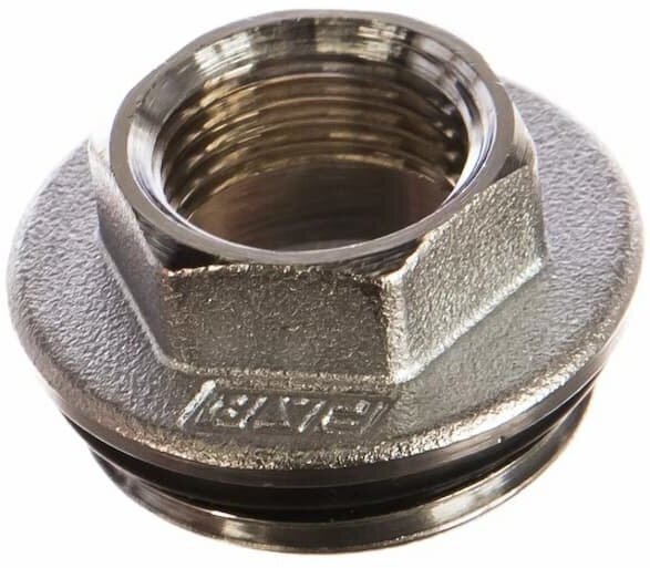 Переходник концевой хромированный Far 1"x1/2", наружная-внутренняя резьба, латунь - фото №6