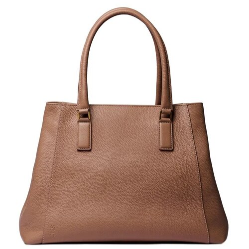 фото Женская кожаная сумка cns-coins diana (бежевый) sandstone из натуральной кожи