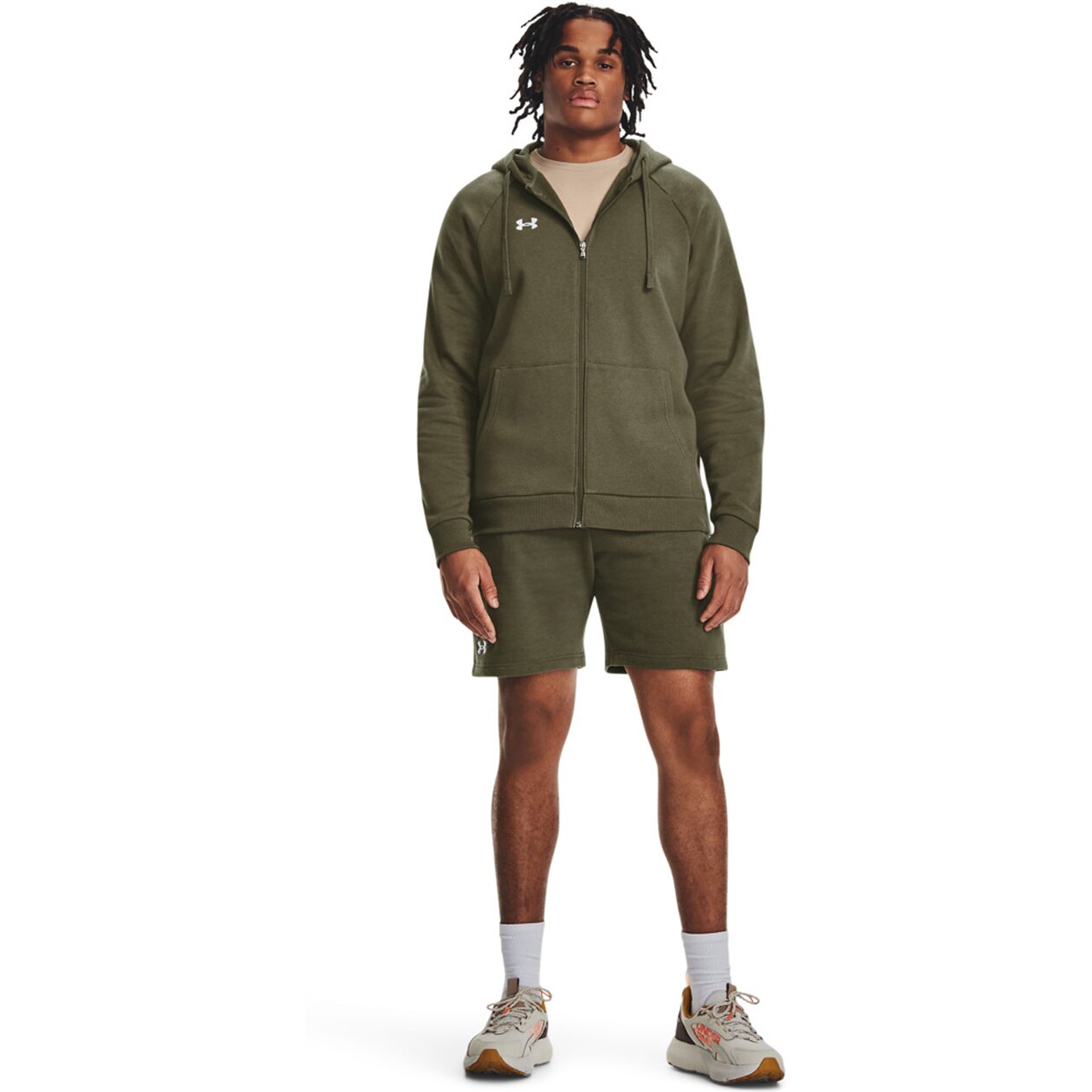 Толстовка спортивная Under Armour Rival, размер XS, , темно-зеленый — фото 1